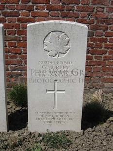 RUE-PETILLON MILITARY CEMETERY, FLEURBAIX - MURPHY, G